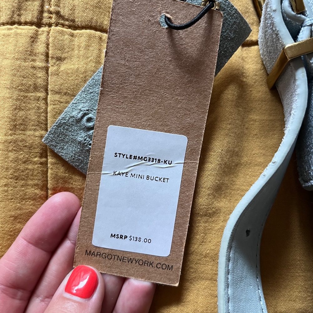 Margot New York Suede Bucket Bag - Picture 4 of 9